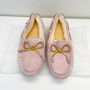 New Ugg moccasin everugg miracle moccasin pink loafer slipper boat shoe Sherpa